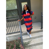 THE VARSITY MIDI RED