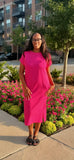ON THE GO MIDI HOT PINK